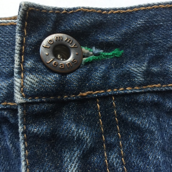 Vintage Tommy Jeans Denim Skirt Frayed Bottom - Picture 3 of 6